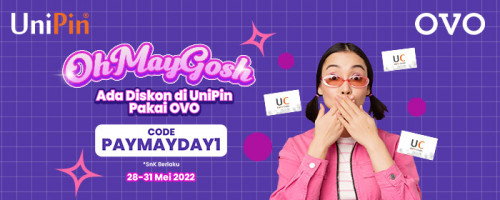 PROMO – OH MAY GOSH! Diskon di UniPin Pakai OVO!